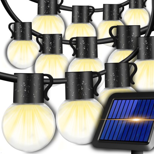 GIRLANDA OGRODOWA SOLARNA ŚWIETLNA XXL 20 ŻARÓWEK