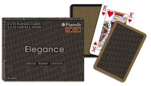 PIATNIK Karty do Gry w Pokera ELEGANCE Talia Kart