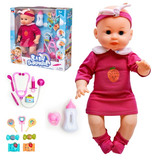 Lalka bobas Zestaw Lekarski Dźwięk
