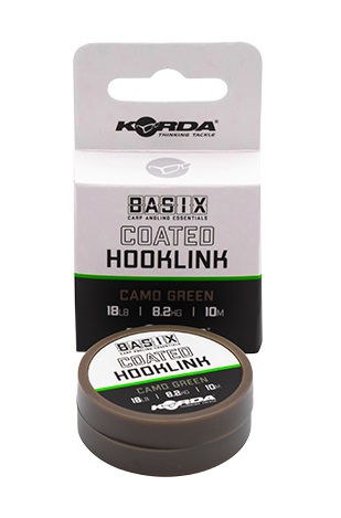 Plecionka Basix Coated Hooklink 18lb 10m Korda