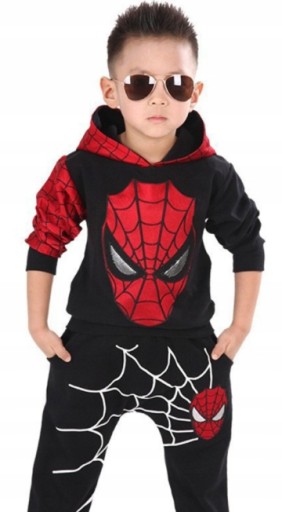 MODNY DRES DRESIK KOMPLET SPIDERMAN CHŁOPCA