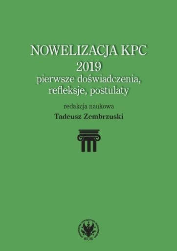 NOWELIZACJA KPC 2019 PIERWSZE DOŚWIADCZENIA REFLEK