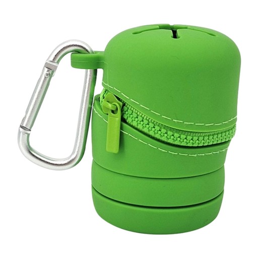 Fishing Microtrash Container Foldable Portable Fly Fishing Case for Green