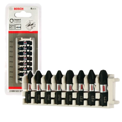 ZESTAW 8 BITÓW I KOŃCÓWEK IMPACT CONTROL BOSCH
