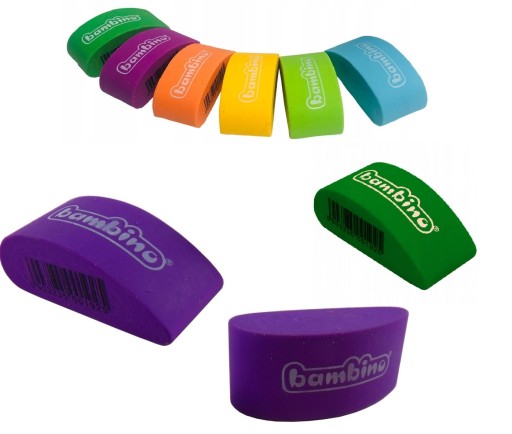 BAMBINO GUMKA GUMKI DO MAZANIA ZESTAW 3 SZT