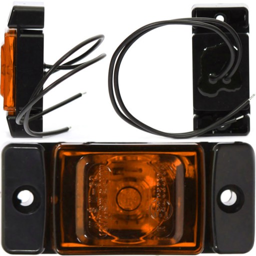 LAMPA OBRYSOWA OBRYSÓWKA LED POMARAŃCZOWA BOCZNA
