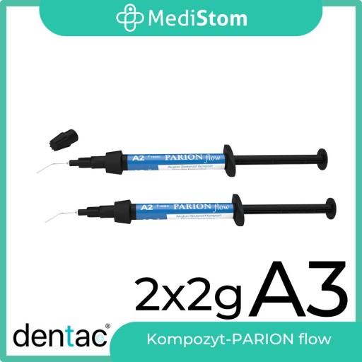 PARION Flow Composite A3, 2x2g Kompozyt do odbudowy DENTAC