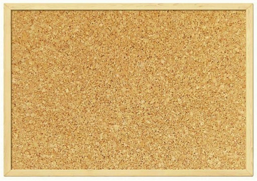 TABLICA KORKOWA 60x100 - 100x60 cm + pinezki !