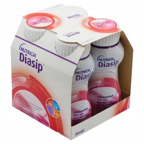 Diasip nutridrink dla diabetyków truskawka 4x 200 ml