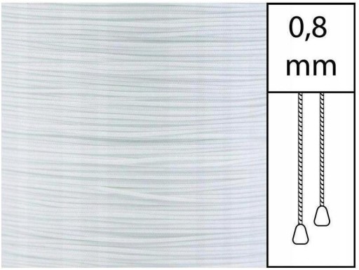 Sznurek 0,8 mm do plis niemiecki oryginalny - 15mb