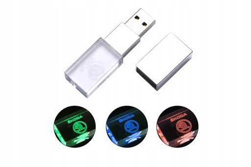 pendrive pamięć usb skoda 32gb świeci led