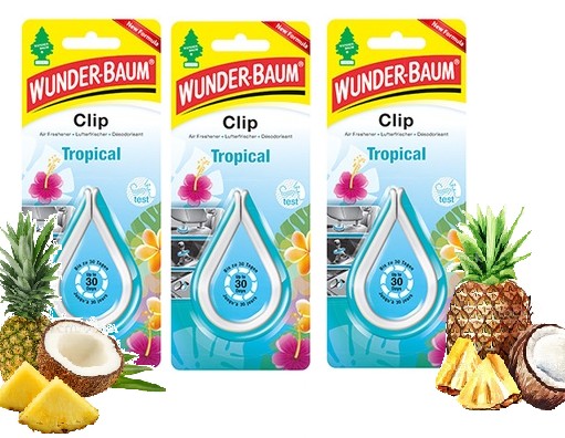 WUNDER BAUM CLIP ZAPACH DO AUTA TROPICAL ODŚWIEŻA