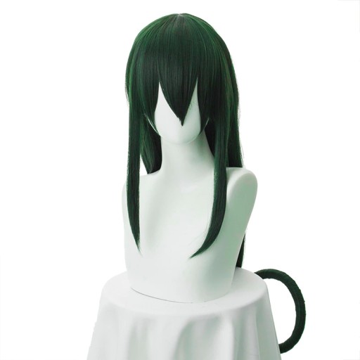 PERUKA ANIME ZIELONA DŁUGA Z GRZYWKĄ COSPLAY WIG
