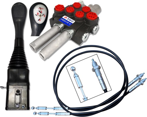 ROZDZIELACZ 40L + JOYSTICK 1P ZESTAW 2 SEK DO TURA