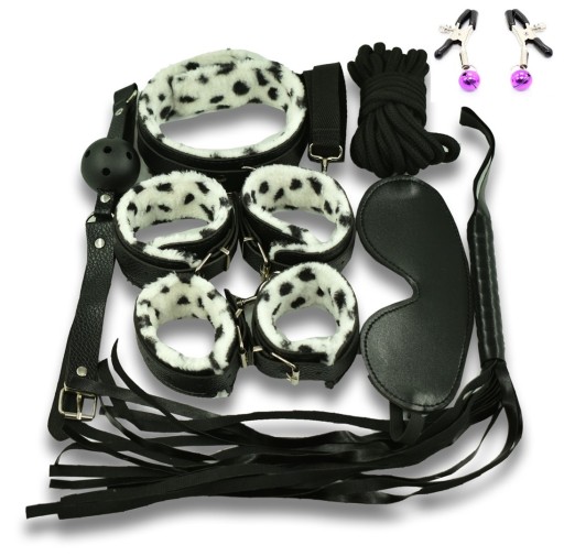 GUILTY TOYS Zestaw BDSM czerwony 8 elementów SEKS