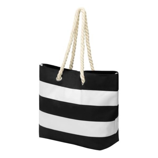 DUŻA TORBA PLAŻOWA Shopper Bag w pasy
