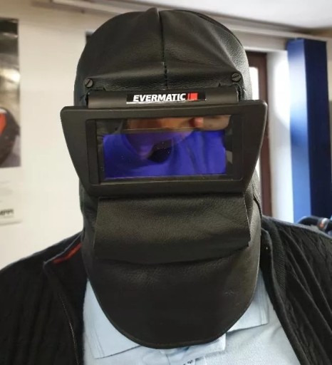 Maska skórzana TIG FILTR AUTOMATYCZNY 11DIN kaptur NAHKIS NECK COVER
