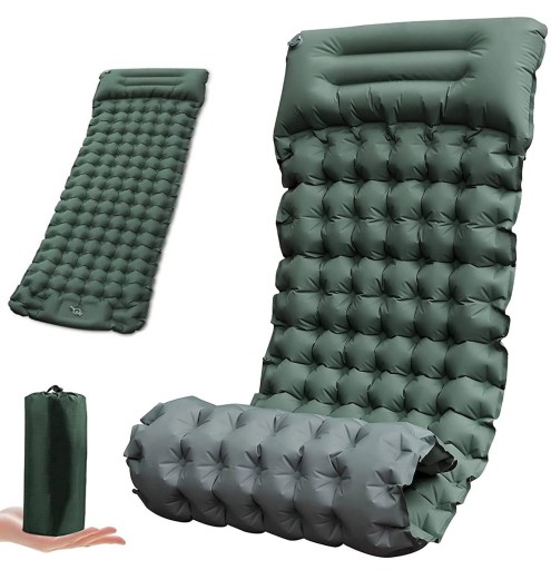 MATA SAMOPOMPUJĄCA MATERAC KAMPINGOWY DO SPANIA BIWAKOWA SKŁADANA 200X70 CM