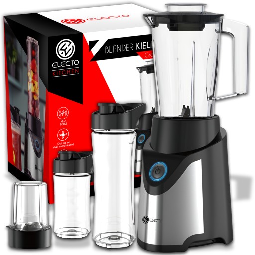 BLENDER KIELICHOWY DO KOKTAJLI SMOOTHIE 3 BIDONY FIT SZKLANY KRUSZY LÓD