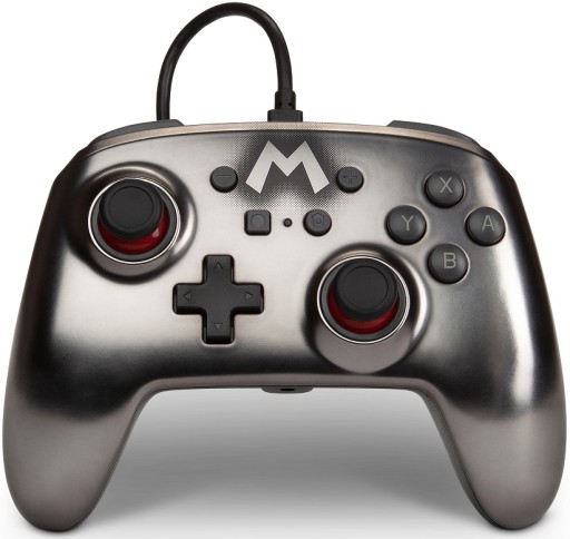 PowerA SWITCH Pad przewodowy Super Mario Silver