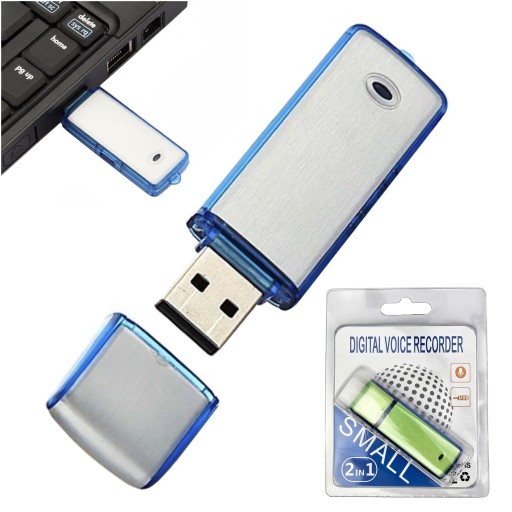 DYKTAFON szpiegowski PENDRIVE USB 8GB podsłuch
