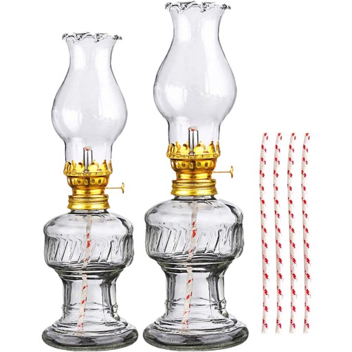 LAMPA NAFTOWA SZKLANA LATARNIA DOMOWA LAMPA NAFTOWA