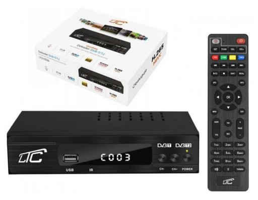 Dekoder DVB-T2 HD Tuner TV Naziemnej HEVC Telewizji Naziemnej do Telewizora