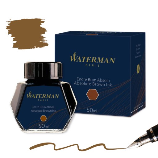 Atrament do piór WATERMAN - brązowy