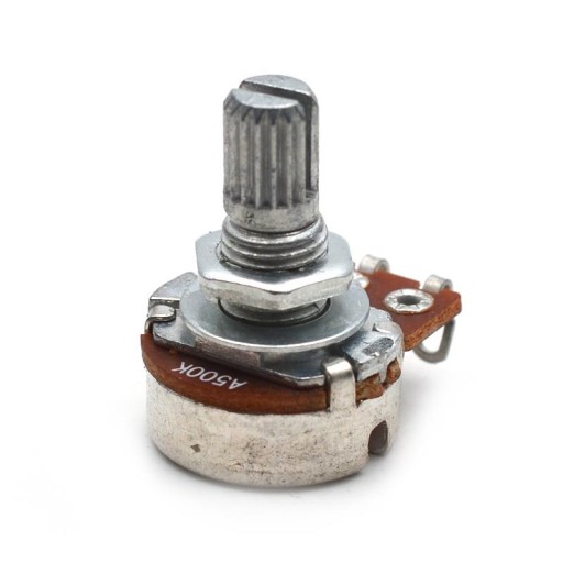 Potencjometr logarytmiczny VOLUME A500K - 15 mm
