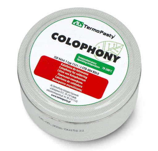 AG118.2 Kalafonia aktywna do lutowania 100ml COLOPHONY
