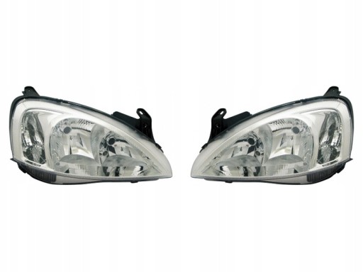 REFLEKTORY LAMPY OPEL CORSA C 03-05 TYC KOMPLET