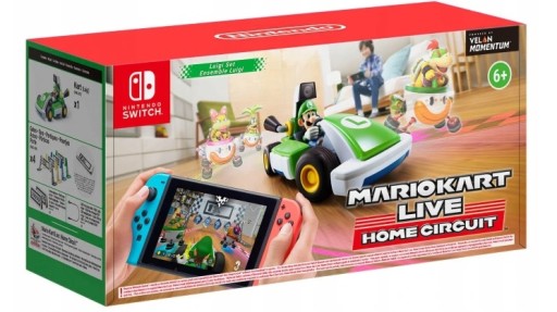 MARIO KART LIVE HOME CIRCUIT SWITCH ZESTAW LUIGI