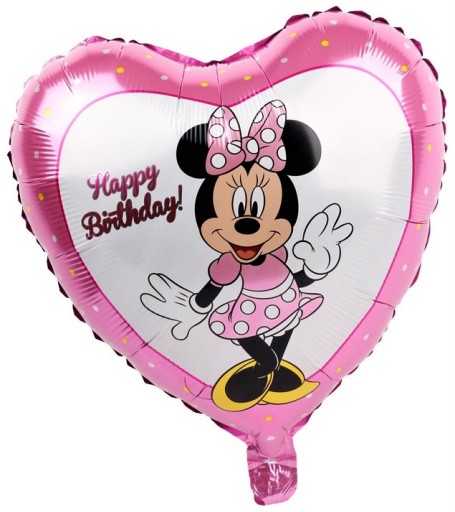 BALON FOLIOWY DISNEY SERCE MYSZKA MINNIE 45cm M12