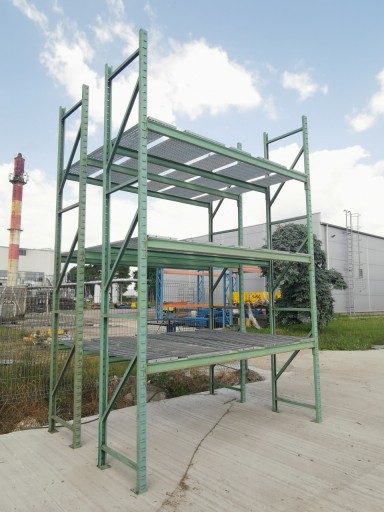 REGAŁY MAGAZYNOWE PALETOWE Z KRATĄ WEMA 4,2 x 2 m