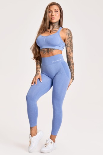 LEGINSY MELANGE BLUE GYM GLAMOUR XS