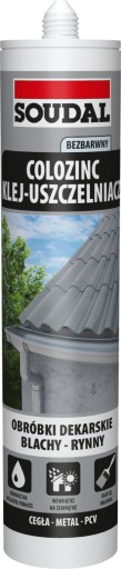 COLOZINC uszczelniacz do blach SOUDAL 290ml - BEZBARWNY