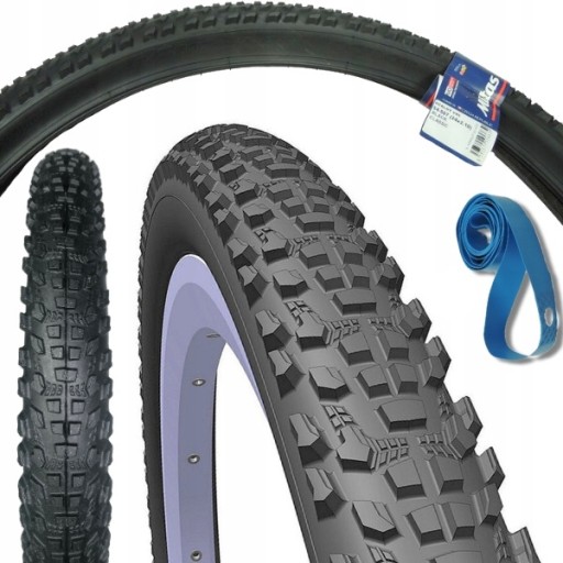 Opona rowerowa MTB 24 x 2,1 54-507 + opaska na obręcz zestaw opony rowerowe