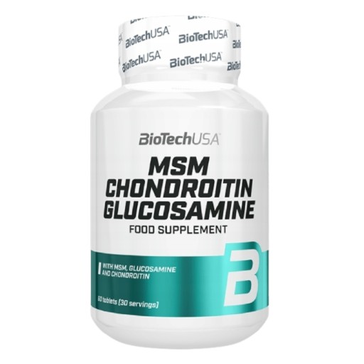 BIOTECH MSM CHONDROITIN GLUCOSAMINE 60 TABL – WSPARCIE STAWÓW I CHRZĄSTEK