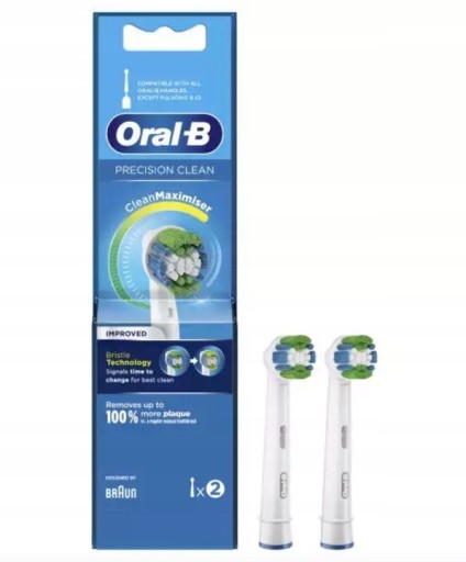 2X ORAL-B PRECISION CLEAN WYMIENNE KOŃCÓWKI DO SZCZOTECZKI NOWE ORYGINALNE