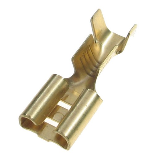 KONEKTOR ŻEŃSKI 6,3mm 19,5mm (10 SZT )na przewód 1