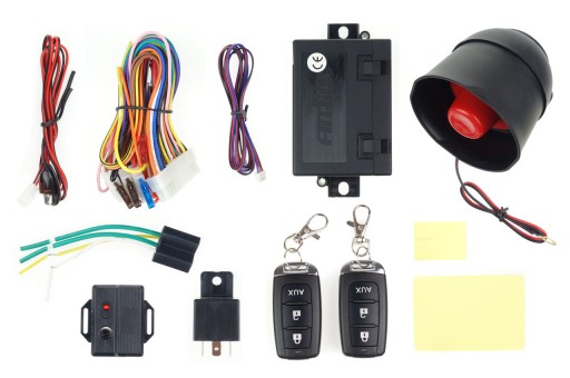 ALARM SAMOCHODOWY z pilotami 12V
