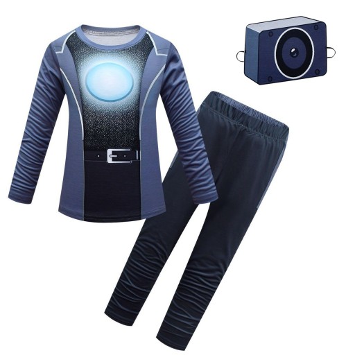 cosplay dziecięca Skibidi Toilettes spodnie z długim rękawem B53-169