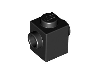 10 szt LEGO 47905 Black Brick 1 x 1 Studs 2 Sides