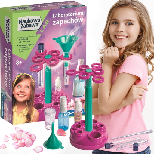 LABORATORIUM PERFUM ZAPACHÓW DIY ZESTAW NAUKA ZABAWA DLA DZIECI CLEMENTONI