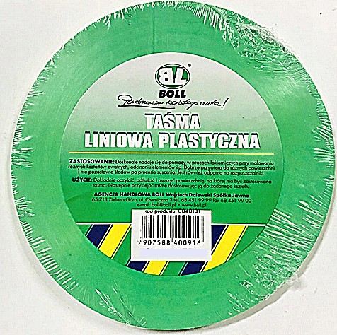 BOLL 12 mm TAŚMA LINIOWA PLASTYCZNA 55 metrów 1459