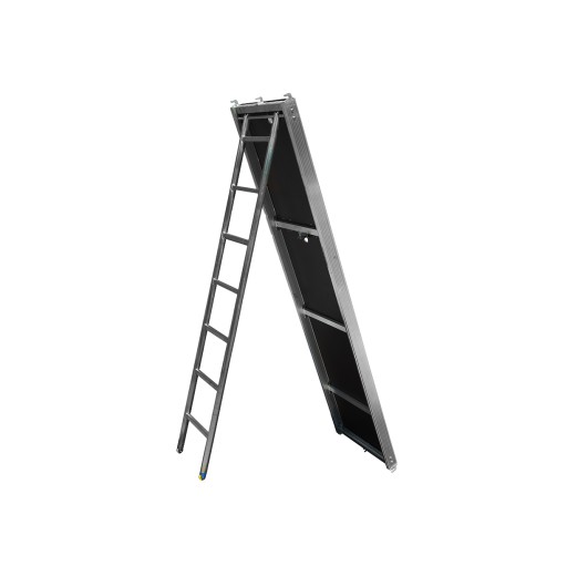 Podest aluminiowy z klapą i drabiną L73 2,57m