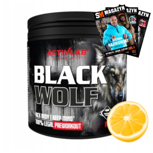 ACTIVLAB BLACK WOLF 300g PRZEDTRENINGÓWKA MOC SIŁA WYTRZYMAŁOŚĆ