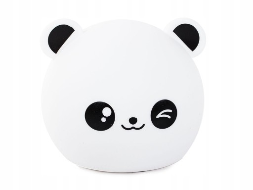 LAMPKA NOCNA DLA DZIECI PANDA RGB PILOT LED USB
