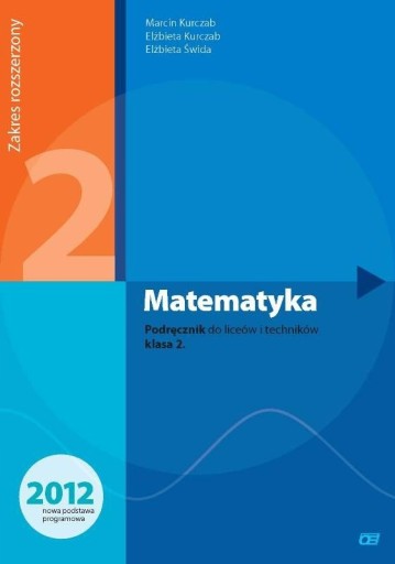 MATEMATYKA KLASA 2 LICEUM ZAK. ROZSZERZONY PAZDRO