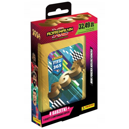 Puszka Mini FIFA 365 2024 Możliwość wyboru koloru Panini Karty Piłkarskie